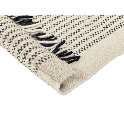 Tapete DIVARLI Creme 80 x 150 cm Lã