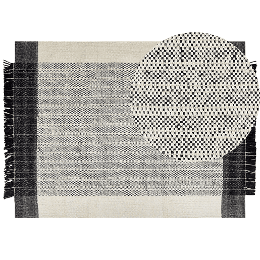 Tapete KETENLI Branco 160 x 230 cm Lã