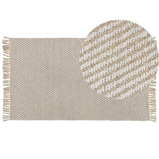 Tapete ALADAG Creme 80 x 150 cm Juta