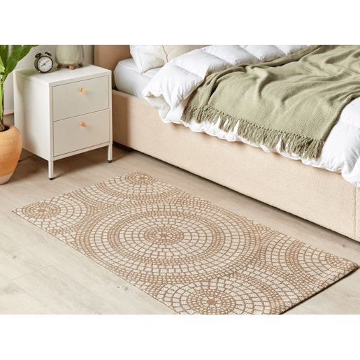Tapete ARIBA Branco Creme 80 x 150 cm Juta