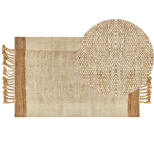 Tapete DEDEMLI Creme 80 x 150 cm Juta