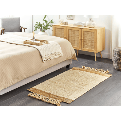 Tapete DEDEMLI Creme 80 x 150 cm Juta
