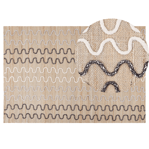 Tapete SOGUT Creme 140 x 200 cm Juta