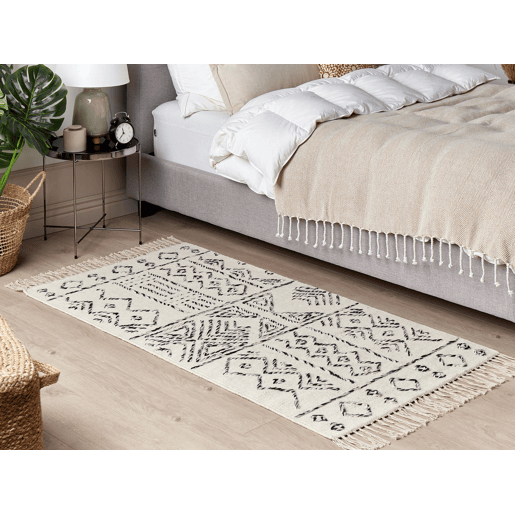 Tapete ALKENT Branco 80 x 150 cm Lã