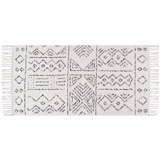 Tapete ALKENT Branco 80 x 150 cm Lã