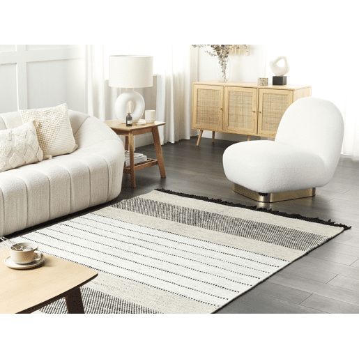 Tapete YAZLIK Creme 140 x 200 cm Lã