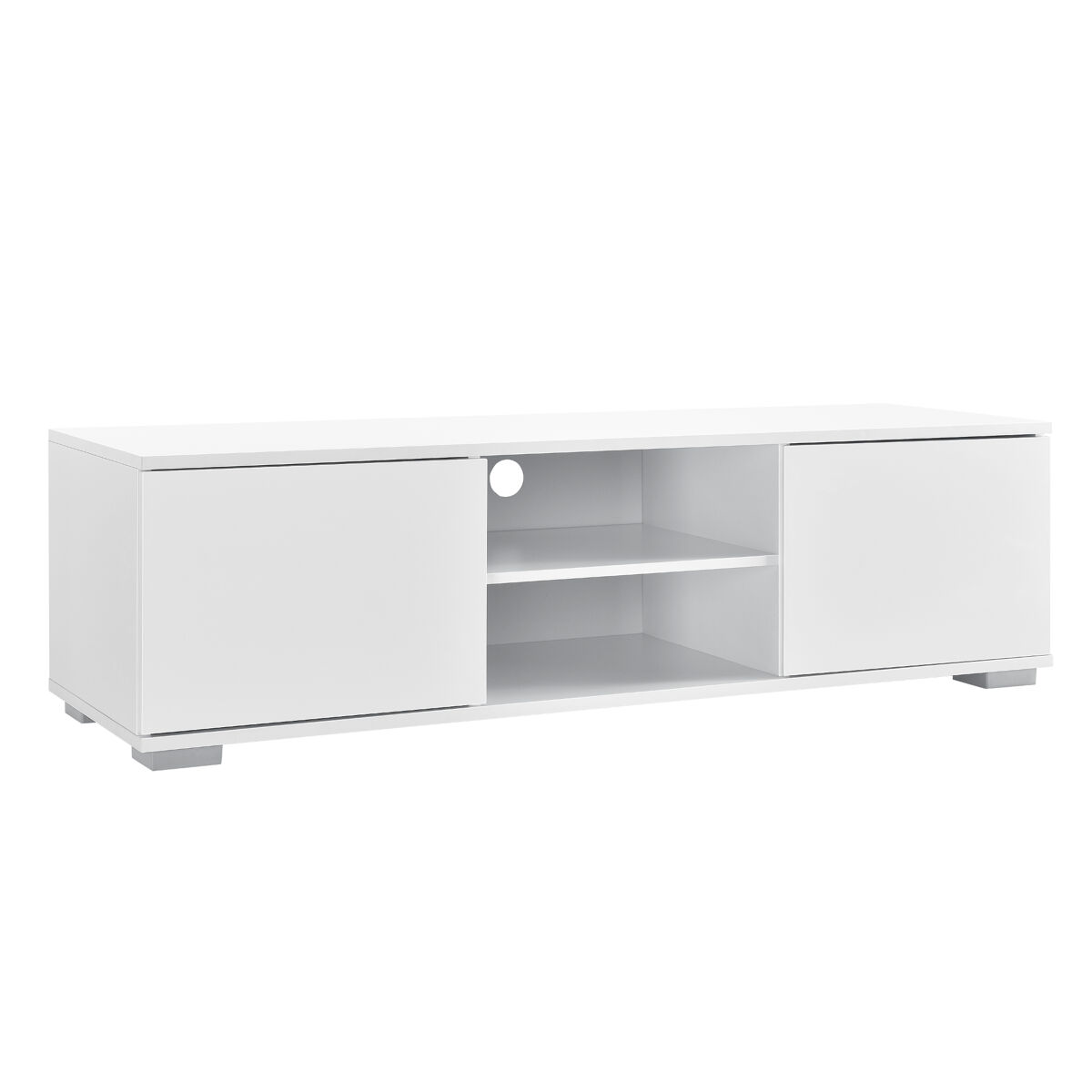Mueble de televisión Werpen con 2 puertas y 2 estantes - MDF 120