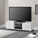 Mueble de televisión Werpen con 2 puertas y 2 estantes - MDF 120 Mueble de televisión Werpen con 2 puertas y 2 estantes - MDF 120 Blanco