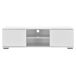 Mueble de televisión Werpen con 2 puertas y 2 estantes - MDF 120 Mueble de televisión Werpen con 2 puertas y 2 estantes - MDF 120 Blanco