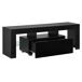 Mesa de tele con LED - Grimsey - Aglomerado 130 Mesa de tele con LED - Grimsey - Aglomerado 130 Negro