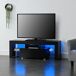 Mesa de tele con LED - Grimsey - Aglomerado 130 Mesa de tele con LED - Grimsey - Aglomerado 130 Negro