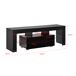 Mesa de tele con LED - Grimsey - Aglomerado 130 Mesa de tele con LED - Grimsey - Aglomerado 130 Negro