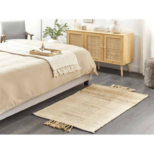 Tapete HAMZALAR Creme 80 x 150 cm Juta