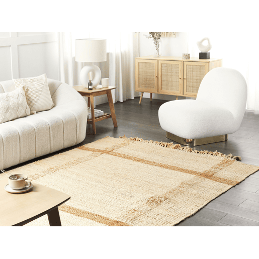 Tapete YELMEZ Creme 140 x 200 cm Juta