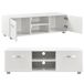 Mesa de Tele Laugar 2 Puertas y Estantes - Aglomerado 120 Mesa de Tele Laugar 2 Puertas y Estantes - Aglomerado 120 Blanco