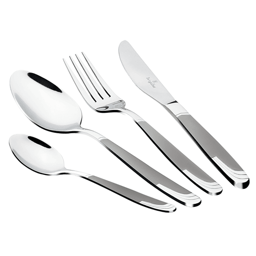 Berlinger Haus Matt-Mirror Conjunto de Talheres de 24 Peças Aço Inoxidável Acabamento Polido  Acetinado, para 6 Pessoas, , Inox