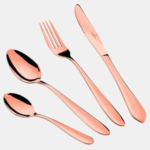 Berlinger Haus Rose Gold Mirror Conjunto de Talheres Dourada de 24 Peças Aço Inoxidável Acabamento Espelho Polido, Conjunto para 6 Pessoas, , Ouro Rosa