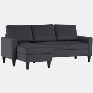 Sofá Chaise Longue BUDWING Fox Cinza Escuro - 3 Lugares - 198.5x103x84.5 cm