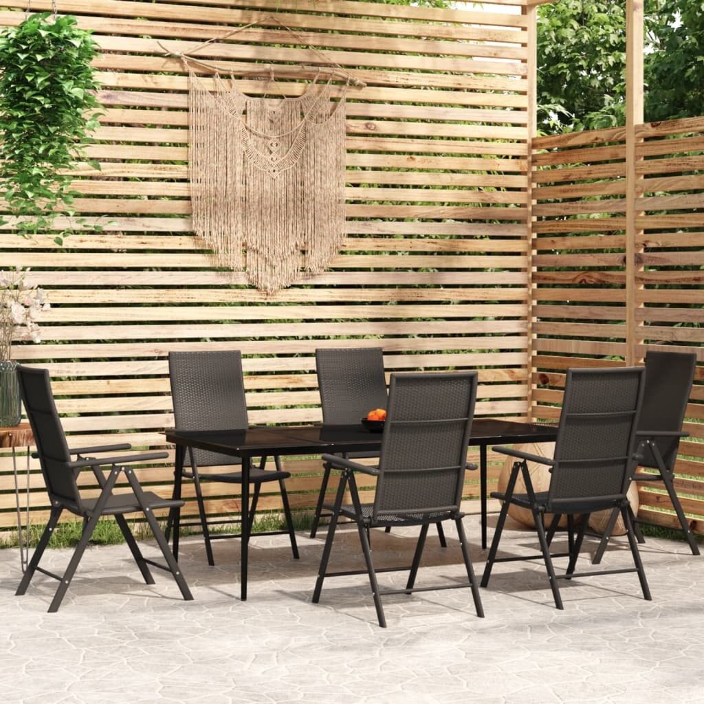 Juego de comedor para jardín 7 piezas