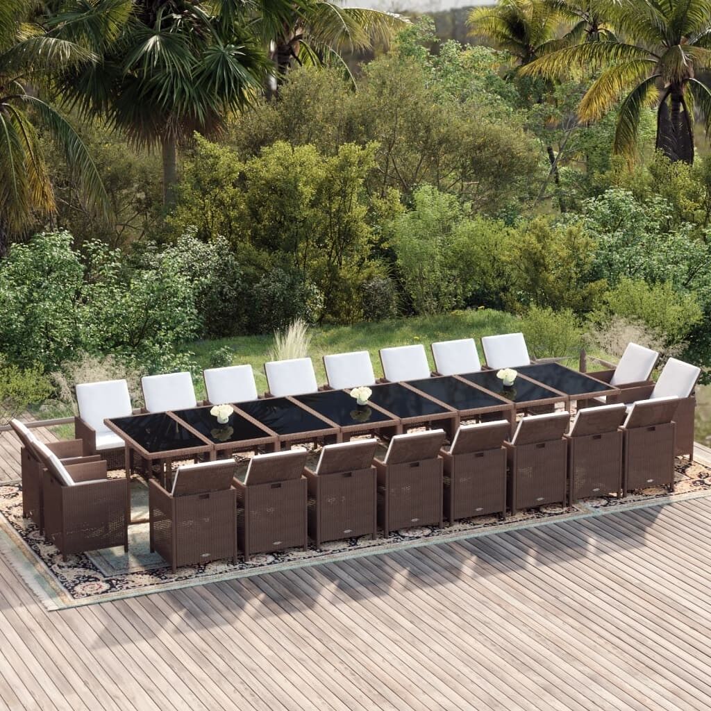 Juego comedor jardín con cojines