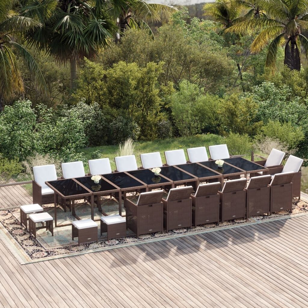 Juego comedor jardín con cojines