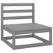 Juego de muebles de jardín 2 piezas madera maciza de pino Juego de muebles de jardín 2 piezas madera maciza de pino Gris