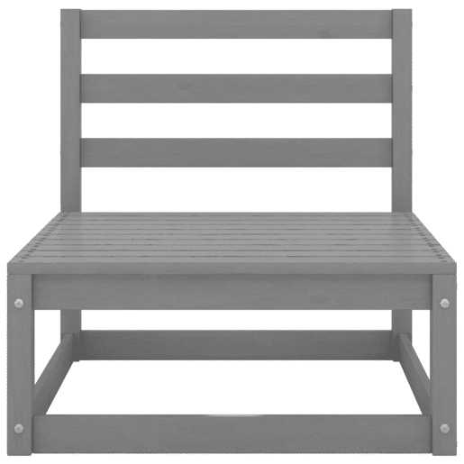 vidaXL 2 pcs conjunto lounge de jardim pinho maciço cinzento