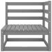Juego de muebles de jardín 2 piezas madera maciza de pino Juego de muebles de jardín 2 piezas madera maciza de pino Gris