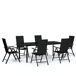 Juego de comedor para jardín Juego de comedor para jardín Negro