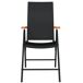 Juego de comedor para jardín Juego de comedor para jardín Negro