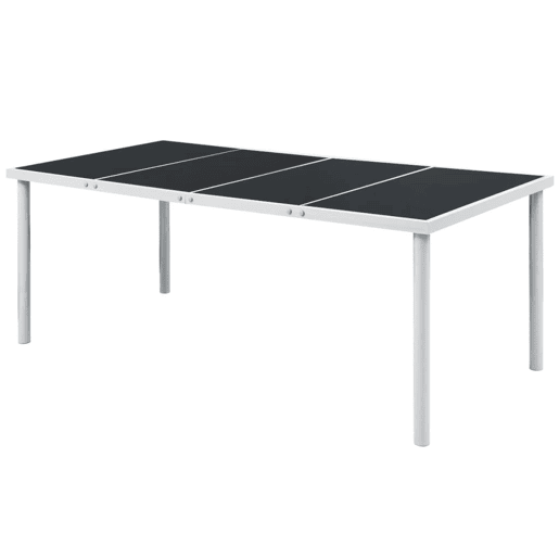 vidaXL Conjunto de jantar para jardim 9 pcs preto