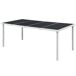 Juego de comedor de jardín 7 piezas de acero negro Juego de comedor de jardín 7 piezas de acero negro Negro