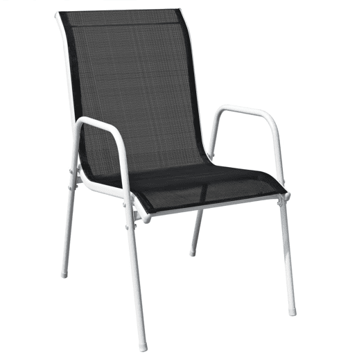 vidaXL Conjunto de jantar para jardim 9 pcs preto
