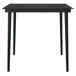 Juego de comedor para jardín Juego de comedor para jardín Negro