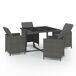 Juego muebles jardín con cojines Juego muebles jardín con cojines Gris