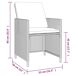 Juego muebles jardín con cojines Juego muebles jardín con cojines Gris