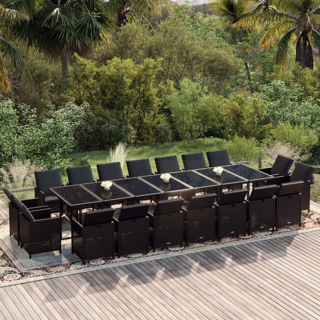 Set comedor de jardín con cojines