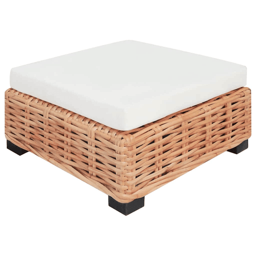 vidaXL Conjunto de sofás 18 pcs vime genuíno