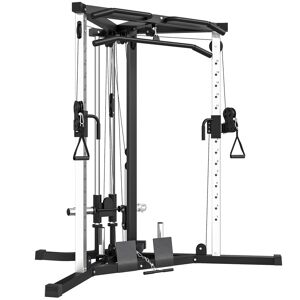 SPORTNOW Máquina Multi Estação Musculação para Treino de Ombros Braços Carga 120 kg para Fitness Ginásio em Casa 170x139x200 cm Preto