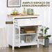 Aparador de Cocina HOMCOM, hogar - cocina Aparador de Cocina HOMCOM, hogar - cocina Blanco