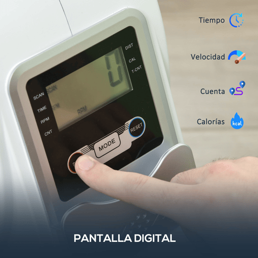SPORTNOW Máquina de Remo Magnético Máquina de Remo Dobrável com Resistência de 8 Níveis Ecrã LCD e 2 Rodas de Transporte para Ginásio Carga Máxima 130 kg 180x48x60 cm Branco