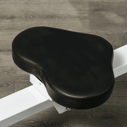 SPORTNOW Máquina de Remo Magnético Máquina de Remo Dobrável com Resistência de 8 Níveis Ecrã LCD e 2 Rodas de Transporte para Ginásio Carga Máxima 130 kg 180x48x60 cm Branco