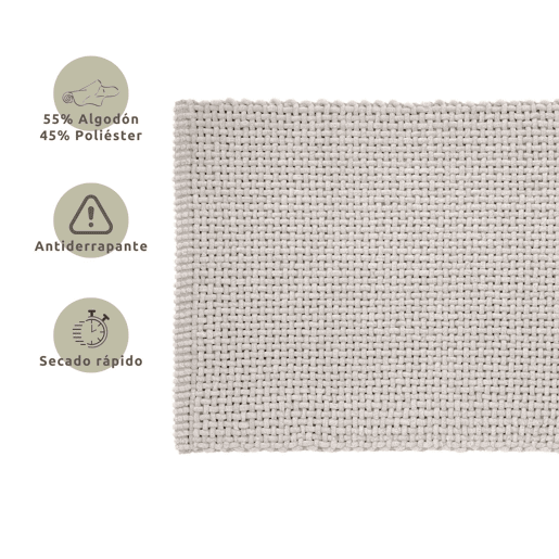 Tapete de banho Voa Bege 45x70cm Donegal Collections