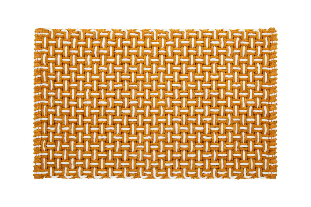 Alfombra baño Kaipur 45x70 Mostaza