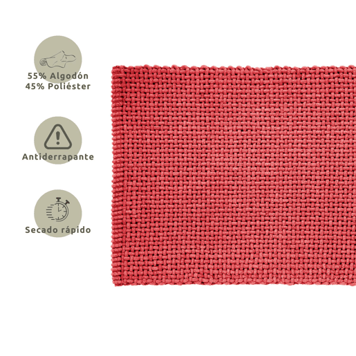 Tapete de banho Voa Rojo 45x70cm Donegal Collections