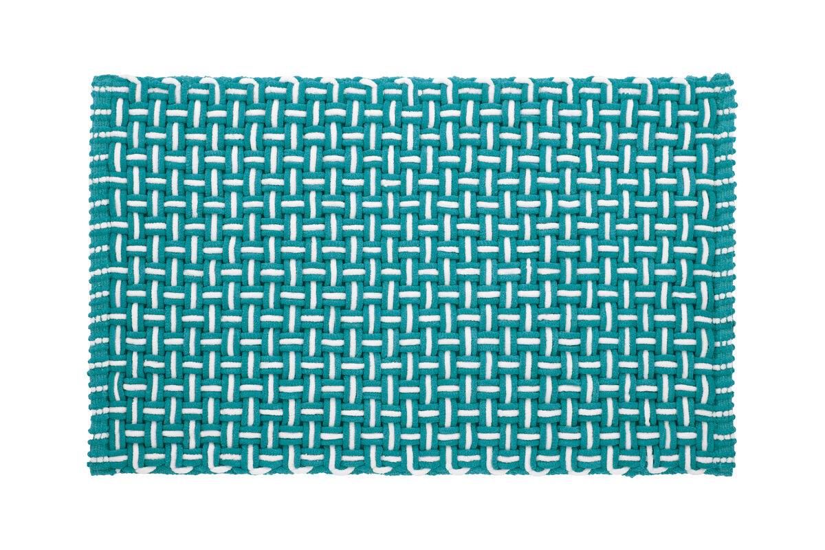 Alfombra baño Kaipur 45x70 Azul/ Verde