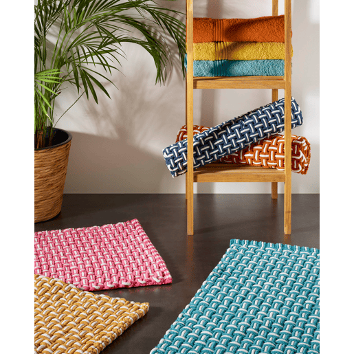 Tapete de banho Kaipur Turquesa 45x70cm Donegal Collections