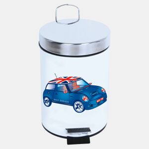 Lata de lixo com o pedal 3L azul xs mini