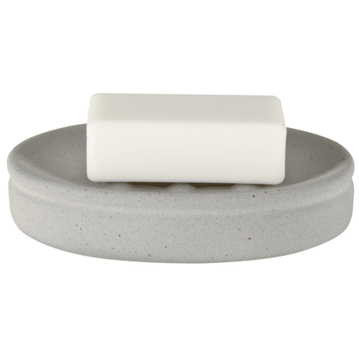 Sabão de cimento de Spirella da ceramica em cor cinza 14 x 10 x 3 cm