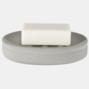 Sabão de cimento de Spirella da ceramica em cor cinza 14 x 10 x 3 cm